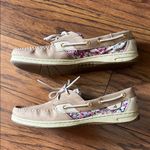 Sperry Women's Tan and Floral Boat Shoes Photo 6