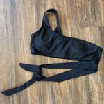 SheIn EUC Black One-Shoulder Bikini Top with tie size M Photo 0