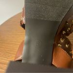 Scoop Grommet Slingback Block Whipstitch Platform CrissCross Strappy Sandal NWOT Brown Size 8 Photo 8