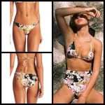 Vitamin A 💕💕 Bikini Gia Triangle Top + Luciana Full Coverage Bottom Ambrosia XS Photo 1