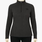 The North Face The Fleece Womens Small Gray 1/4 Zip Sweatshirt Outdoors Hiking Photo 0