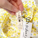 For Love & Lemons Floral Tiered Sheer Lace Mini Slip Dress Butter Yellow Large Photo 2