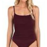 La Blanca  Island Goddess Lingerie Mio One Piece Swimsuit In Dark Cherry NWT sz 6 Photo 0
