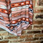 Band of Gypsies Zoe & Rose  Aztec Faux Suede Lace-Up Tank Top Women's Size Small Photo 2