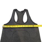 Lululemon  Women’s 4 Swiftly Tech‎ Racerback Tank Top Gray Black Stripe Athletic Photo 5