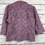 Angie  Floral Print Cotton 3/4‎ Sleeve Button Front Blazer Jacket - [Size Medium] Photo 5