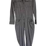 Paige Chic Jumpsuit Painters Gray Pants Long Sleeve Size Small S Photo 0