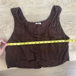 Cotton On Button Front Crop Top Photo 2