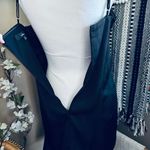 Lulus  Romantic Allure Black Satin Asymmetrical Mini Dress Photo 9