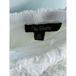 City Studio Women's Lace Zip Up Spaghetti Strap Party Dress White Size undefined Photo 5