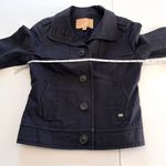 Ted Baker Womens Navy Blue Collared Button Up Pockets Jacket Ted Size 1 US SMALL Photo 6