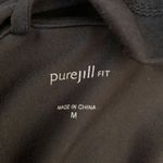 J.Jill Pure Jill Fit Full Zip Black Hood Womens Sz Medium Coat Athletic Jacket Pockets Photo 4