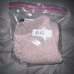 Kim & Cami Women Medium Purple Babydoll Ruffled Peplum Round Neck Sweater Top Photo 10