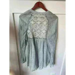 Free People Put Your Back Into It Lace Back Shirt, M Photo 6