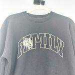 Darc Sport Womens She Streetwear Wolves Family Forever Crewneck Sweatshirt XS Black Photo 2