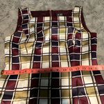 BCBGMAXAZRIA  Plaid Midi Dress in Black, White, and Olive Photo 7