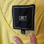 Obey  women’s XL Bright Yellow Tank Top/dress NWOT Photo 1