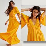 Free People Beach La La Maxi Dress Bird of Paradise Size XL Bohemian Goddess Photo 2