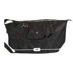 Kedzie Black Nylon Weekender Bag with Adjustable Strap & Gold Zipper Photo 9