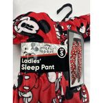 Disney NWT Mickey Mouse Red Mickey Mouse Print Drawstring Waist Pajamas Small Photo 2