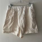 Madewell Lightspun Easy Pull-On Shorts Cream White Gauze Photo 1