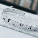 Star Cuff Bracelet Silver Photo 0