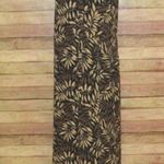 Vintage 90’s Y2K Studio I Black Brown All Over Leaf Print Maxi Dress Women’s 14P Photo 3