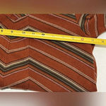 Free People  New Romantics 3/4 Sleeve Burnt Orange Striped Dress Scoop Back Sz Sm Photo 6