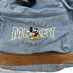 Disney Vintage 90s  Mickey Mouse Denim Jean Backpack Photo 9