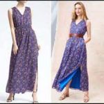 Banana Republic NWT  Paisley Gathered Sleeveless Maxi Dress Small Photo 2