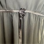 Creaciones Parisina Sheer Babydoll Tie Back Top. Size: Small. Color: Black. Black Photo 2