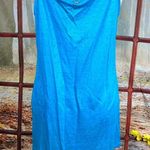 Socapri Tank Top 100% Flax Mediterranean Blue Made in Italy L Size L Photo 9