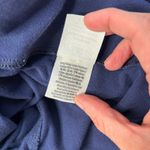 PINK - Victoria's Secret  Navy Blue Fold Over Waist Flare Yoga Pants Womens L Y2K Photo 6