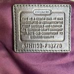 Coach EUC Ashley Signature Metallic Charcoal Satchel Two-Way Photo 5