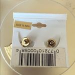 Source Unknown Festive Christmas Tree Sparkle Gold Enamel Pierced Earrings for Christmas Photo 1