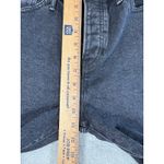 Levi's wedgie skinny black wash 28 fray raw hem Photo 3