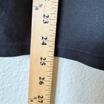 Ralph Lauren Lauren Black Short Sleeve Tee Shirt Womens L Brown Faux Suede Trim Photo 6