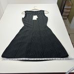 Theory  Panel Knit Sleeveless Dress Womens Size P / 0 Black White Stretch‎ NEW Photo 11