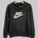 Nike  Women's Long Sleeve Kangaroo Pocket Pullover Hoodie Black Size Medium Photo 0