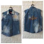 Motorcycle Rally USA Laughlin NV‎ 2006 denim top Blue Photo 1