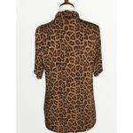 Michael Kors Leopard Short Sleeve Knit Top Spense Black Ribbed Knit Long Vest L Size L Photo 10