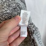 J Jill Chunky Knit Boxy Sweater Geometric Pattern Oversized Size Medium Artsy Gray Photo 6