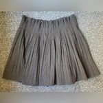 ZARA  Charcoal A-Line Pleated Skirt Photo 1
