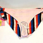 Kate Spade Bikini Bottoms Multicolored Stripes Side Tie Bow REVERSIBLE Sz L NWT Photo 8
