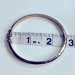 Vintage Mexican 925 Sterling Silver Hollow Bangle Bracelet Photo 5