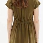 Madewell Olive Green 100% Silk Moonset Dress Style #B1408 Size 6 Photo 1