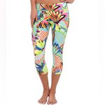 Trina Turk  Bora Bora Colorful Patterned Capris Mid Length Leggings‎ Size Small Photo 12