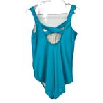 Lands' End Teal Slendersuit Carmela One Piece Underwire Swimsuit Size 18W Photo 3