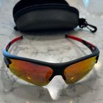 BeaCool Polorized Sunglasses Black & Red w/ Orange Photo 5