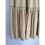 Rachel Zoe NWT Rachael Zoe Tan Pull On Tiered Satin Maxi Skirt Women’s Size Small Photo 4